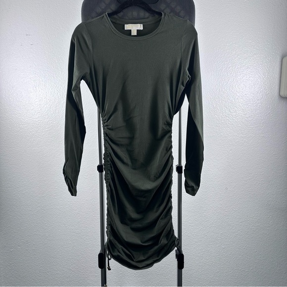 Michael KORS Women’s Olive Green Long Sleeve Dress Size XS - Picture 1 of 7
